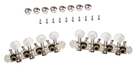 UPKOCH 2pcs Mandolin Guitar Machine Heads Tuning Pegs for String Mandolins Mica Round Button Tuners for Guitar Tuning and Accessories