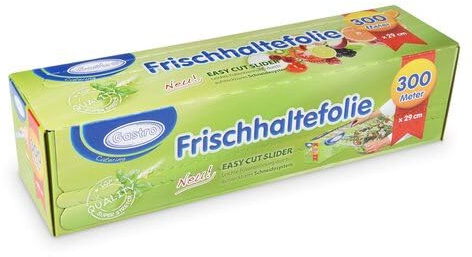 VEPATIM 4 Rollen Frischhaltefolie 'Catering' aus PVC im Spenderkarton 29 cm x 300 m