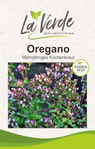 La Verde MEIN GARTEN UND ICH. Oregano Samen für ca. 150 Pflanzen, mehrjähriges, winterhartes Küchenkraut, samenfestes Saatgut ohne Gentechnik