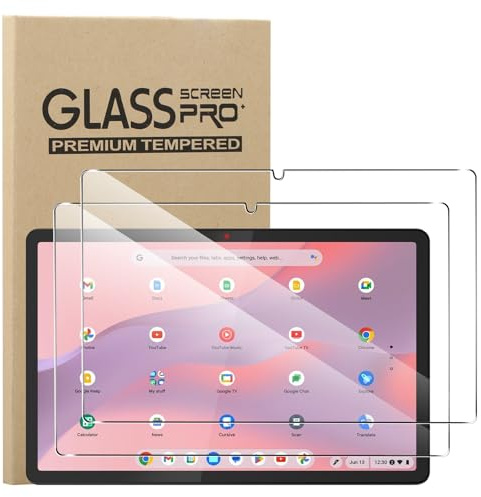 KUSINHOKA Schutzfolie für Lenovo Chromebook IdeaPad Duet 3 10.95 Zoll Folie, 2 Stück 9H Härte [Anti-Kratzen] Anti-Fingerabdruck Gehärtetem Schutzglas, Hohe Empfindlichkeit Displayschutzfolie