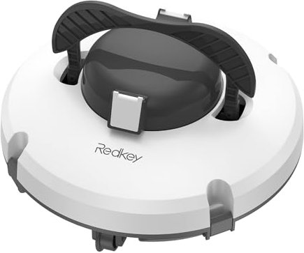 Redkey S100 Robot Piscina, 130 Minuti di Pulizia, Supera 18° di Pendenza, Batteria a Doppia azionamento, Parcheggio Automatico, Robot Piscine Fuori Terra per Piscina da 100 m²