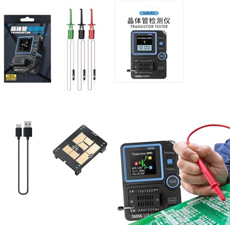 Oscilloscopi di Laboratorio | Tester di Transistor con Schermo A Colori | Rilevatore Automatico Multifunzione per Componenti Elettronici Capacità Resistori Induttori