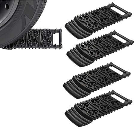 Set om 4 stycken starthjälpmedel, antihalkmatta amerikansk, set om 2 – draghjälp, snö, issand, offroad, startmatta, sandplåt