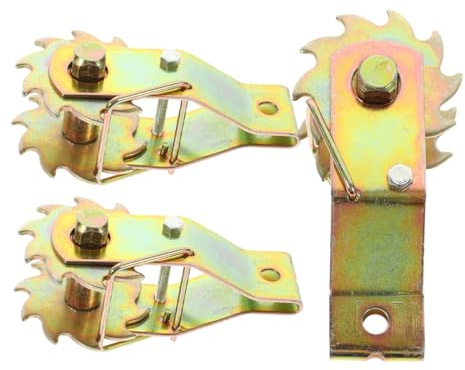 minkissy Tenditore per Funi D'acciaio 3 Pezzi, Tenditore a Cricchetto per Filo di Recinzione, Tensione Precisa e Fissaggio per Decorazioni Esterne in Acciaio Resistente