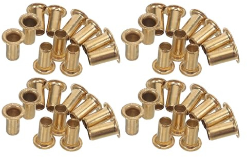 EXAOMBLE Rivetti Cavi in Rame M6x12 100 Pezzi per Artigianato Creativo e Riparazioni Outdoor, Fissaggio Sicuro e Montaggio Semplice per Cinture e Borse