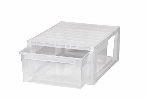 KREHER Schubladenbox mit 12 Liter Nutzvolumen in Größe Medium (M) .Passend für z.B. Socken, Krawatten, u.v.m. Kombinierbar mit anderen Boxen zu einem Boxensystem! SUPER