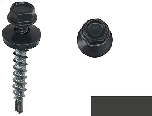 Bohrschrauben, Fassadenschrauben RAL 7016 anthrazit 4,8 x 20 mm 100 Stück