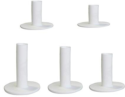 Fayre Fairy Golf-T-Shirt aus Gummi für Übungsmatte, 5 Größen: 83 mm, 76 mm, 64 mm, 57 mm, 38 mm, Weiß