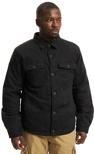 Brandit Lumberjacka, jacka i skogshuggardesign, storlek S till 7XL, svart, XL