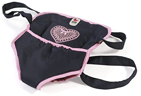 Bayer Chic 2000 Puppentragegurt für Baby-Puppen, Puppentrage, Puppenzubehör, Melange grau, Navy