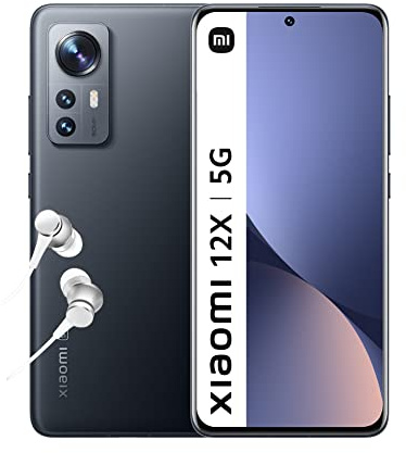 Xiaomi 12X - Smartphone 8+256GB, Écran 6.28” 120Hz AMOLED, Processeur Snapdragon 870, Triple Caméra 50MP+13MP+5MP, Batterie 4500mAh, Gris (Version Française + 2 Ans de Garantie)