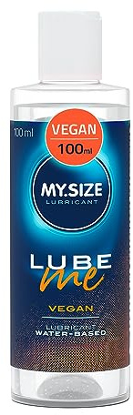 MY.SIZE Lube Me Premium Gleitgel Vegan 100 ml | Gleitmittel Ohne tierische Inhaltsstoffe | Lubricant Gel Für Toys & Latexkondome geeignet