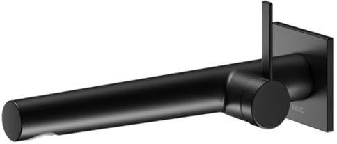 Keuco Waschtisch-Einhebelmischer IXMO Ausl. 265mm, sw ma, Wandmont., eck Ros.