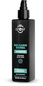 CREST - Balsamo Barba Uomo - Lenitivo e Balsamico - Ammorbidente e Idratante - Forte Effetto Antricrespo - Nutriente - 100% Made in italy -200ml balm