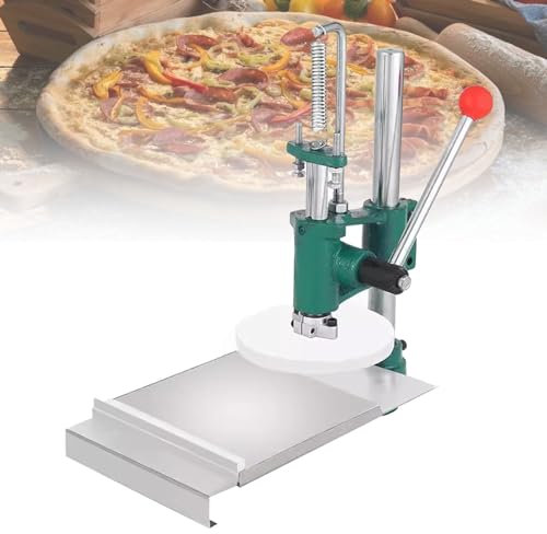 Cashwise Manual Pizza Doughpress Machine, Dough Roller Dough Sheeter Pasta Maker, Stainless Steel Household Pizza Pastry Press Machine, for Creating Thin Slices, Pizza Dough,12cm