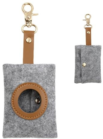 ALWIDA Hundekotbeutelhalter – Filz Hundekotbeutelhalter, Hundebeutelspender, Hundekotbeutelhalter, Beutelhalter, Kotbeutelspender Filzbeutel