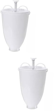 TOPBATHY 2 Pièces Fabricant De Beignets Moule à Beignet Emporte-pièce Rond Moule à Biscuits Blanche