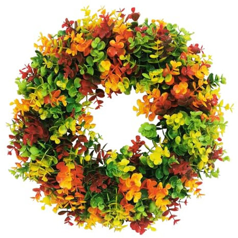 Herbstkranz Herbstdeko Herbstkränze Modern Groß Autumn Wreath Für Haustür Türdeko Deko Fall Outdoor Tisch Außen Türkranz Deko Hochzeit Herbstdeko Innen Erntedankfest Halloween (#08, One Size)