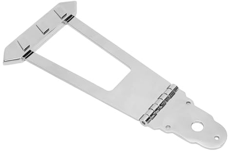 6-saitiger Jazzgitarren-Steg-Saitenhalter, Legierter Metall-verstellbarer Sattel, Silberner Trapez-Saitenhalter für Akustikbass