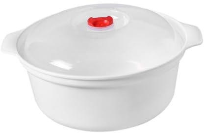 Fonowx Ciotola per Microonde con Coperchio, Contenitore per La Conservazione, Ciotola per Zuppa E Set da Portata, 18.5x8.5 Cm