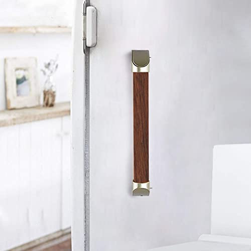 Haltegriffe fürs Badezimmer aus Holz, Haltegriffe fürs Badezimmer, Sicherheits-Haltegriff mit rutschfestem Griff, Bequeme Haltegriffe für Badewanne und Dusche für Behinderte und ältere Menschen, Schw