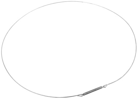 Collier en Acier Inoxydable pour Serrage de Lave-linge Joint de Porte | Diamètre Approximatif 34cm, Pièce Argentée, Compatible Plusieurs Marques et Modèles de Machines à Tambour