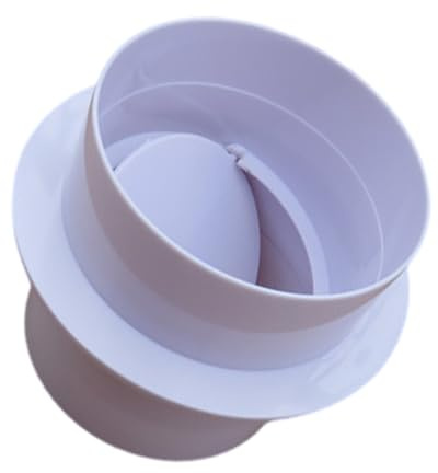 PVC Ventilation Pipe Round Check Valves Inline Backdrafts Damper Air Duct Check Ventilation Device Enduring Backflow Preventer