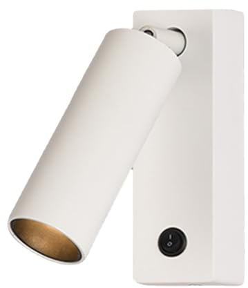 Lampada da Lettura a Parete con Interruttore | Moderna Lampada da testiera a LED da 3 W | Illuminazione d'accento cablata Regolabile | Faretti direzionali per Camera da Letto, Gall