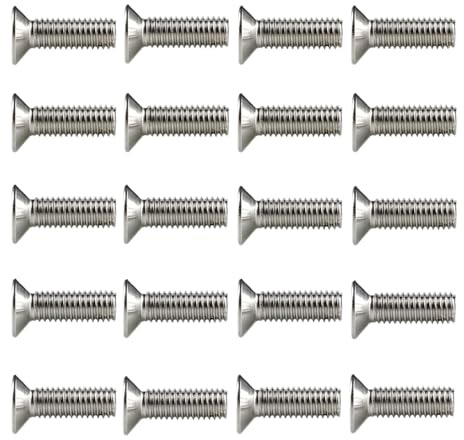 UPVC Door & Window Screw Kit, Stainless Steel Countersunk Flat Head Screws M3 M4 M5, 8mm & 20mm Replacement Screws for Door Handles, Window Hinges, Latch Plates & Gearbox Repairs