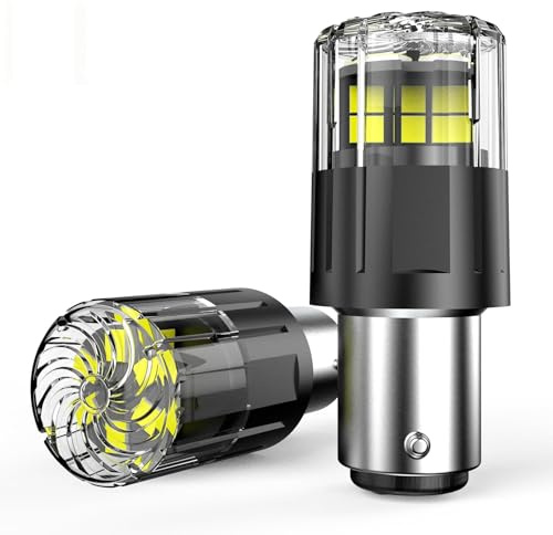 KOHYIER 1157 Glühbirne 6000K Weiß, 12V 24V Super Hell Birne für Outdoor Landschafts Innen- und Außenbeleuchtung (2 Stück) [Energieklasse A]
