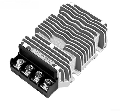 Convertitore CC 600W 48V a 12V 50A per veicoli elettrici e carrelli elevatori con protezione da sovraccarico inversione di polarità e sigillo ambientale IP67