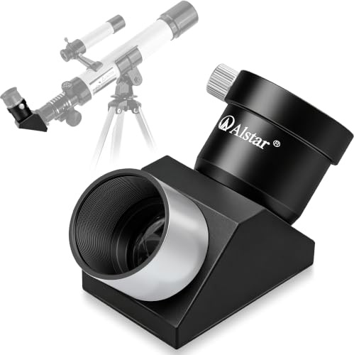 Alstar Optisches Prisma im Inneren, 3,2 cm (1,25 Zoll), 90 Grad, anstatt ein Spiegel, der Ihr Bild klar und scharf macht, mit 3,2 cm Okularadapter und Messingringen für Astronomisches Teleskop