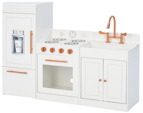 Teamson Kids Cocina de Juguete Grande de Madera Oro Rosa TD-12863R