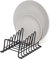 simplywire – Égouttoir/Range-Assiettes – Organisateur de Placard de Cuisine – Petit - Acier recouvert de Plastique Noir