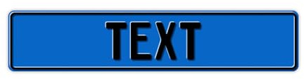 Funschilder.de – Blechschild selbst gestalten (520 x 110 mm), buntes Namensschild für Haustür, Türschild für Kinderzimmer, individuell gestaltetes Kennzeichen aus Aluminium, Made in Germany