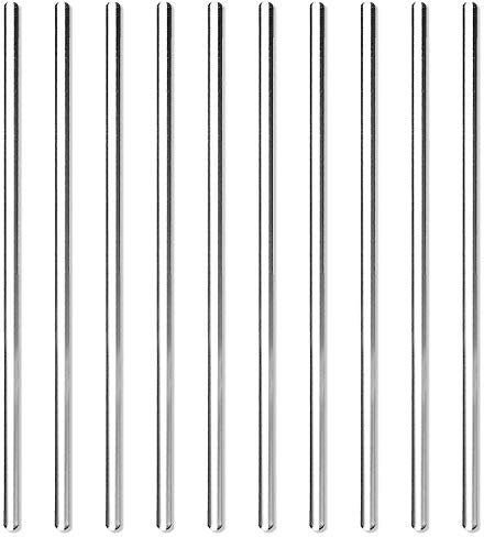 Voarge Lot de 10 agitateurs en verre de 20 cm, réversibles, résistants à la chaleur, pour chimie scientifique, laboratoire, mélange de boissons chaudes et froides