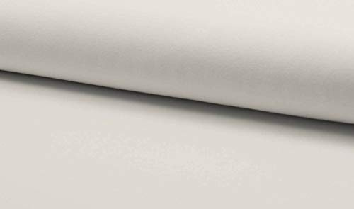 Jersey Stoff in Weiß als Meterware zum Nähen, 50 cm