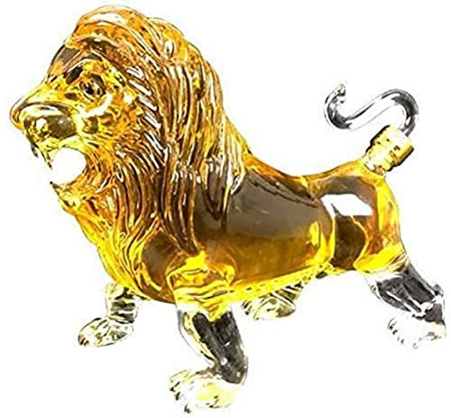 TSTSM Carafe à Whisky Animale de 1500 ML, Carafe à vin en Verre Diamant créatif