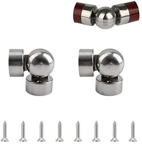 UFURMATE Universal-Handlaufverbinder aus Edelstahl, verstellbar, für 45 mm Handlauf, 2 Stück