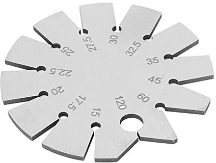 Stainless Steel Bevel Gauge, 15-120 Degree Bevel Angle Gauge, Oblique Edges Protractor, Multi Angle Adjustable Gauge Measurement Tool for Woodworking Knife, Chisel, Planer