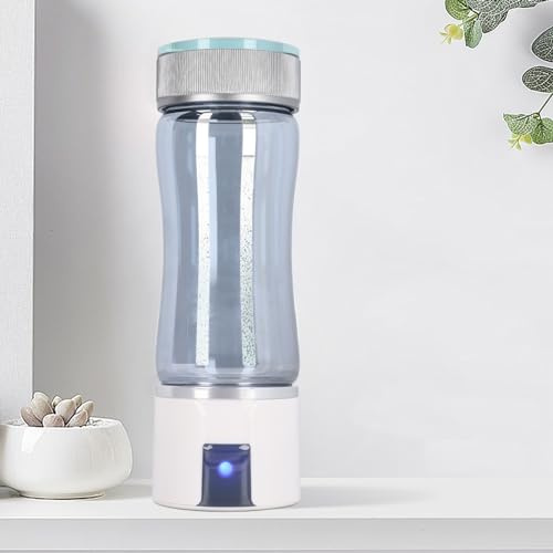 Tonysa Botella de Agua de Hidrógeno de 300 Ml Generador de Agua de Hidrógeno, Ionizador de Agua de Hidrógeno 3000PPB Botella de Agua de Hidrógeno Portátil de Alta Eficiencia para