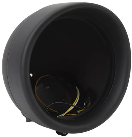 Aramox Motorrad-Scheinwerferlampen-Eimergehäuse, Motorrad-Scheinwerfergehäuse 67789-91, Scheinwerfergehäuse, Kompatibel mit 7-Zoll-H4-Halogen-LED-Scheinwerfern, LED-Scheinwerfer-Glühbirne