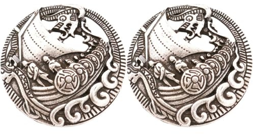 2 Stück Wikinger Brosche Kleidungsbrosche Damen Anstecknadel Für Rucksäcke n Für Damen Schal Wikinger Boot Anstecknadel er Dekorative