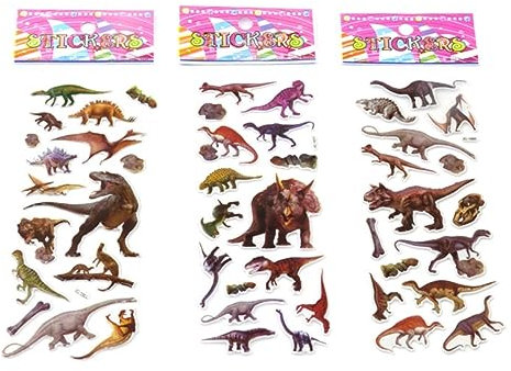 CIYODO 30blätter Dinosaurier-Aufkleber Cartoon Blasenaufkleber Für Junge Mädchen Dekoration Aufkleber Sticker Zum Ausmalen Und Spaß Für Jungen Und Mädchen Geeignet Für Handy Und