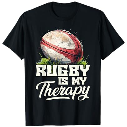 Rugby ist Meine Therapie - Rugby T-Shirt