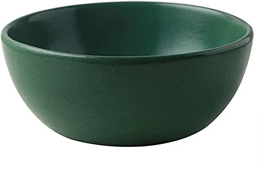 CHFYIJYHM Cuencos for pasta Ensaladera de capacidad extra grande Tazón for mezclar Sopa de frutas Fideos Tazón for servir Vajilla de cerámica creativa Apto for microondas 9 pulgadas Ensaladeras verdes