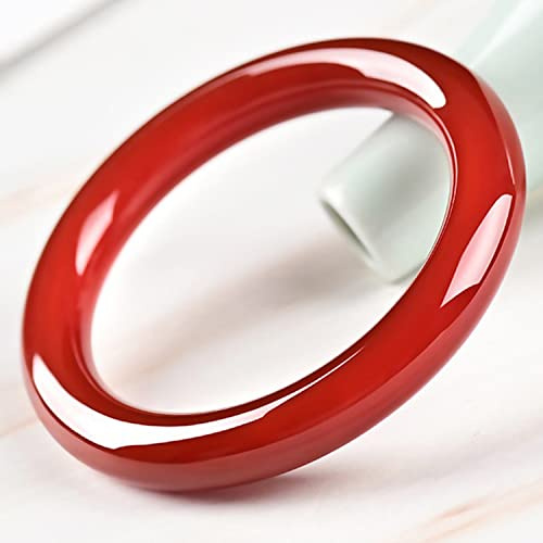 Natural Achat rotes Jade-Armreifenarmband für Frauen, 61-62 mm