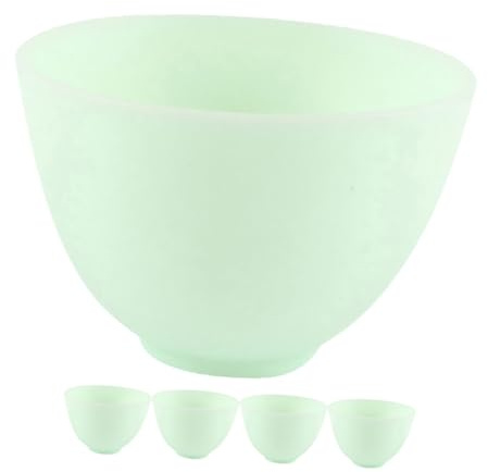 SMASOLO 5 Piezas Tazones Máscaras Faciales de Silicona Herramienta Diy para Cuidado de Bowls para Ingredientes de Máscaras Faciales Color