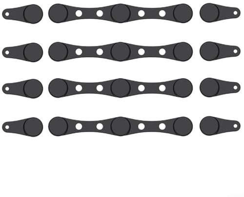 Boucle magnétique en silicone pour friteuse à air comprimé - Aimants pour sécuriser les doublures en papier sulfurisé - Résistantes et sûres - Anti-rayures - Noir