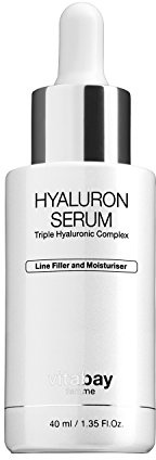 Vitabay Hyaluronsäure Serum 40 ml • 3-fach Hyaluronsäure für trockene Gesichtshaut & Anti-Aging